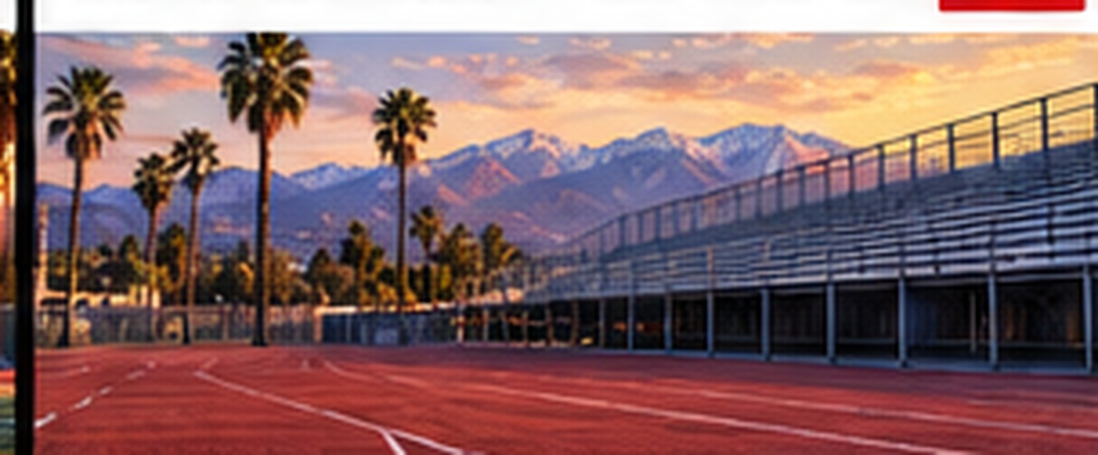 Football training field in Riverside California